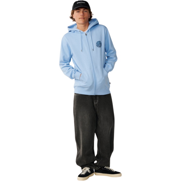 Rip Curl Mens Wettie Passage Icon Zip Thru Hoodie 0C7MFL - Blue Bell